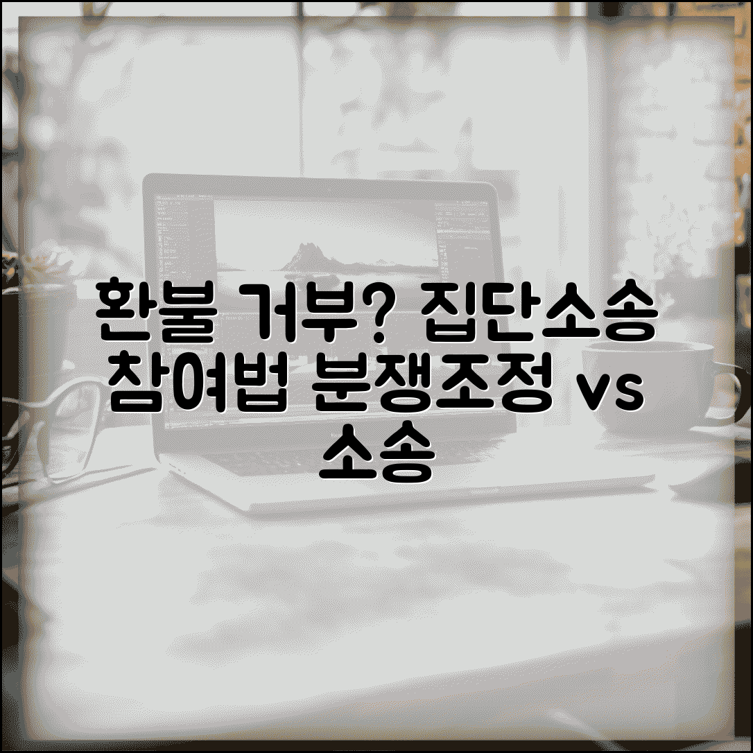 학원 환불 거부시 집단소송 참여법 | 집단분쟁조정 vs 집단소송