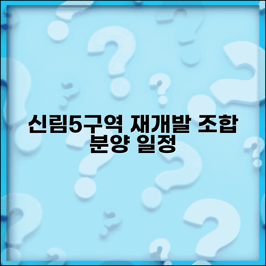 신림5구역 재개발 현황 | 신림동 재개발 조합과 분양 일정