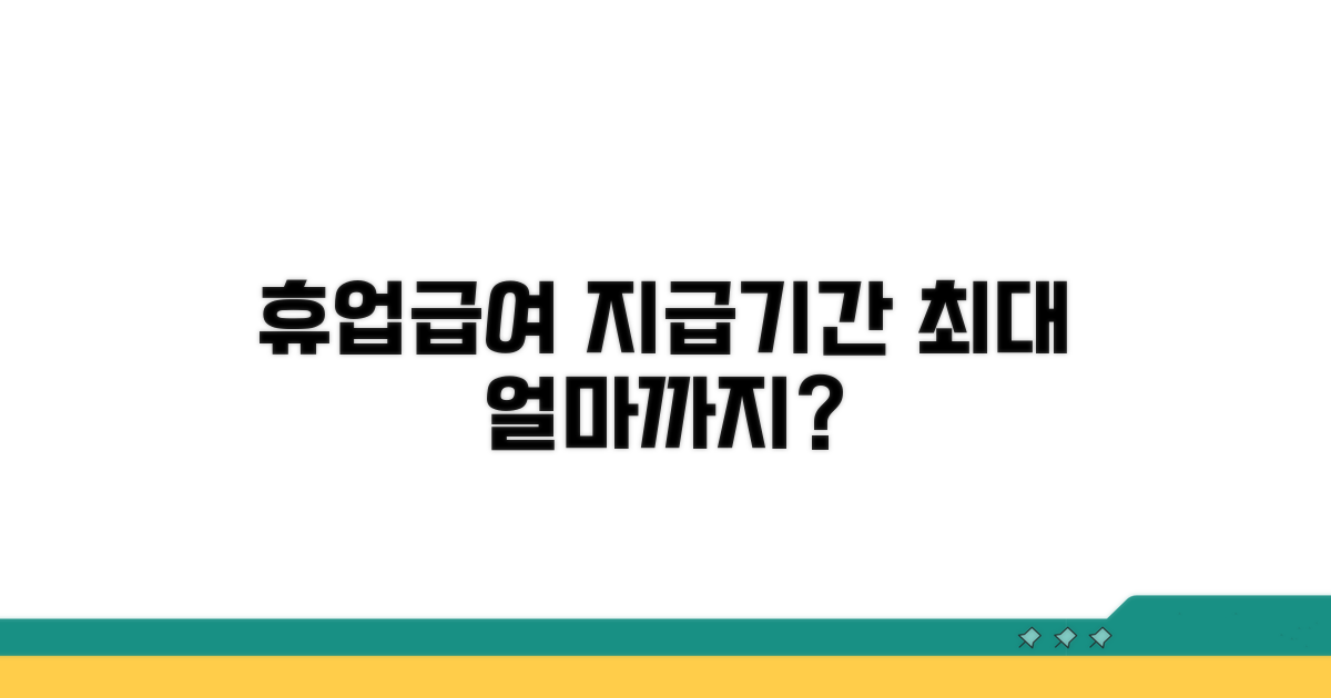 휴업급여 지급기간 한도 알아보기