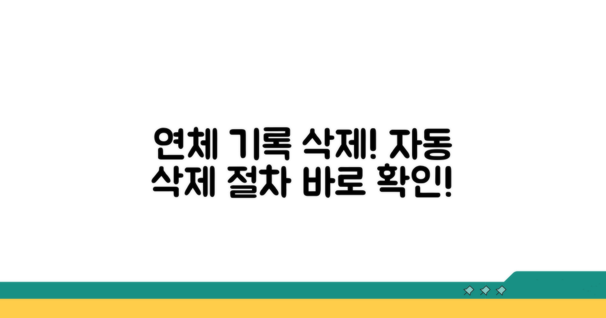 연체 기록 자동 삭제 절차