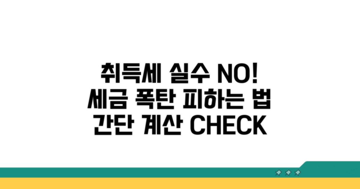 취득세 계산 실수 막는 법