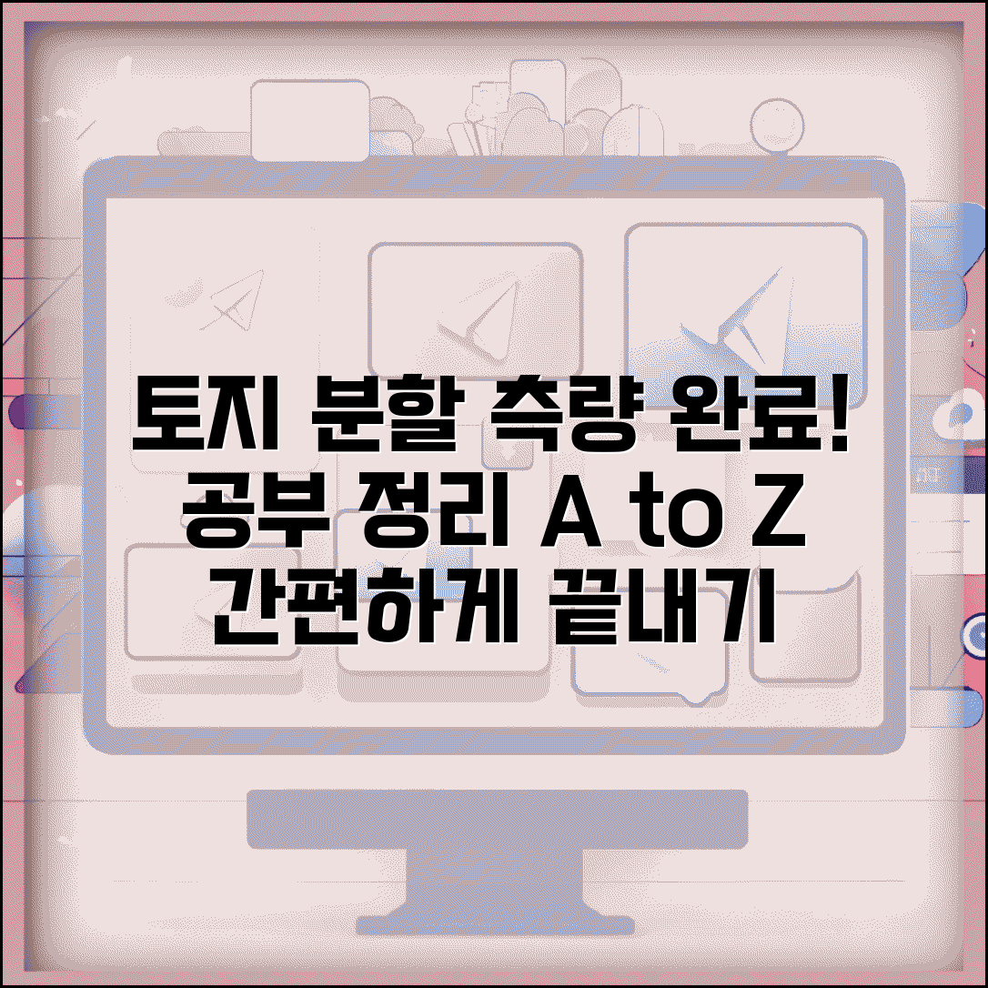 분할측량 후 공부정리 | 토지분할 측량 완료 후 공부정리 신청
