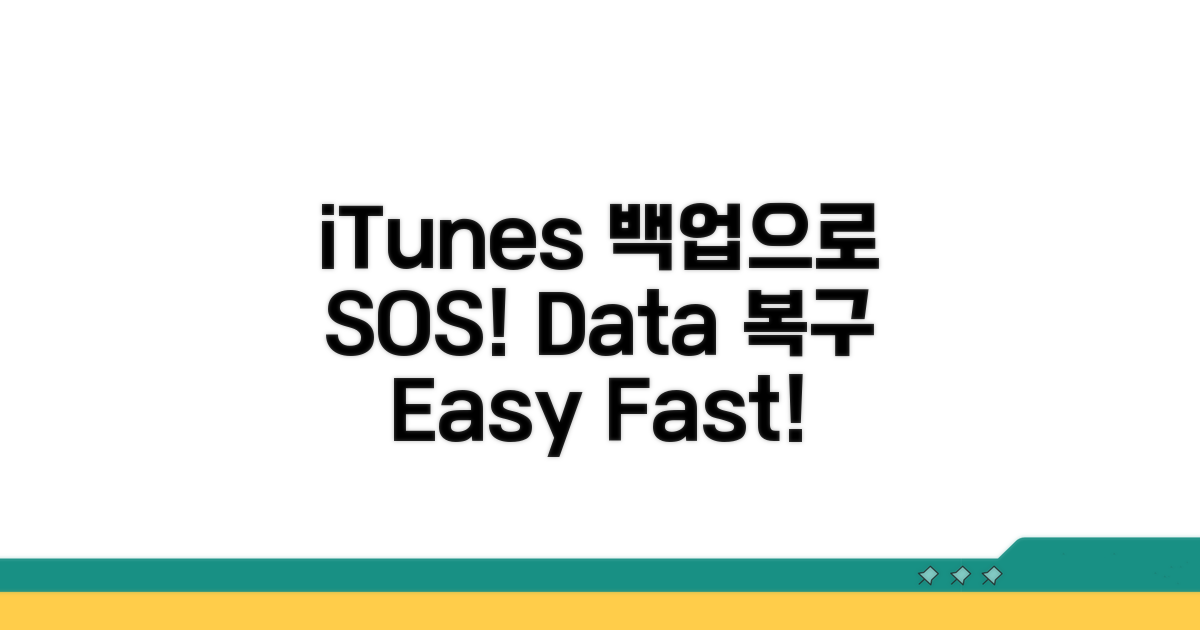 iTunes 백업 활용한 복구 시나리오