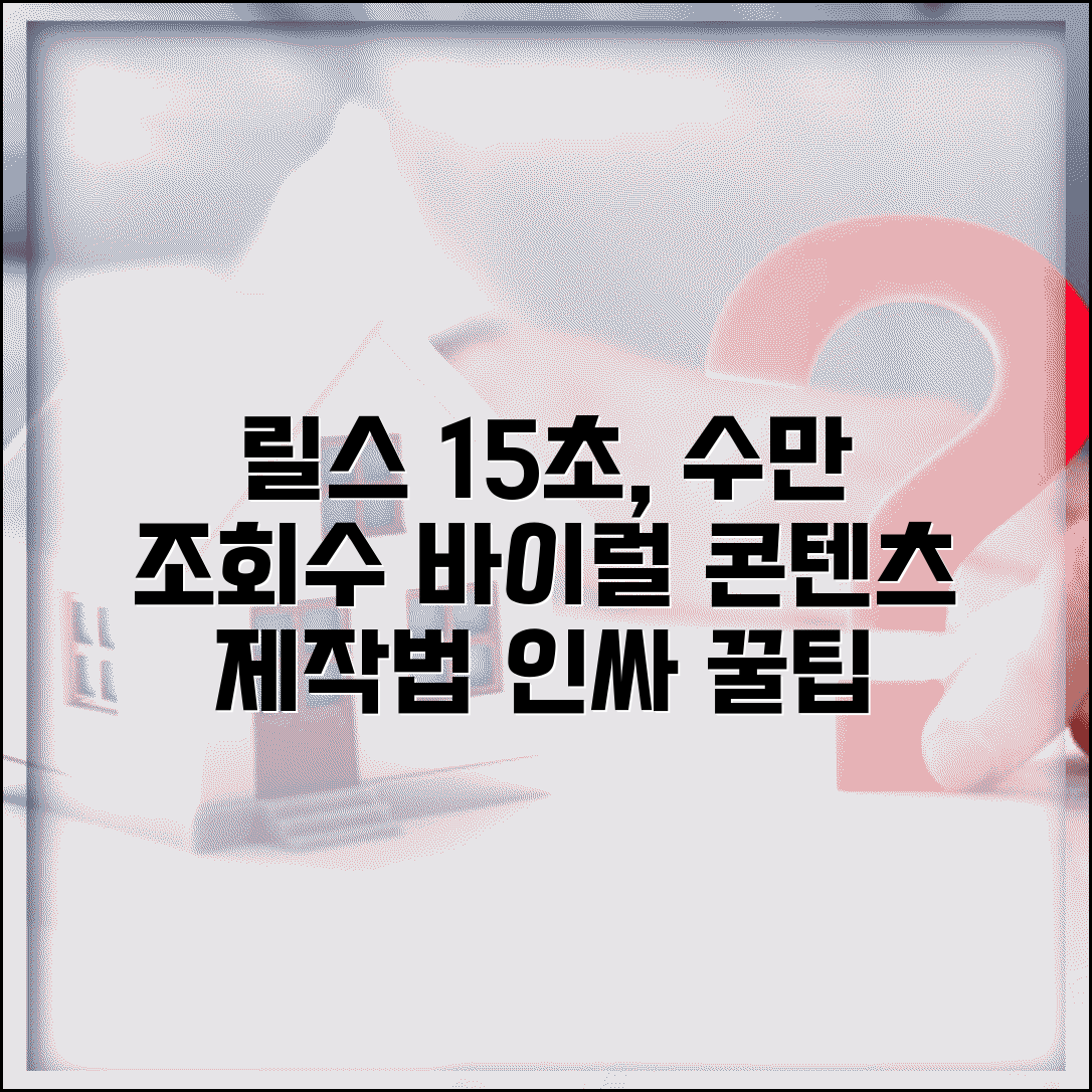 인스타 릴스 만들기 바이럴 전략 | 15초 짧은 영상으로 수만 조회수 만드는 콘텐츠 제작법