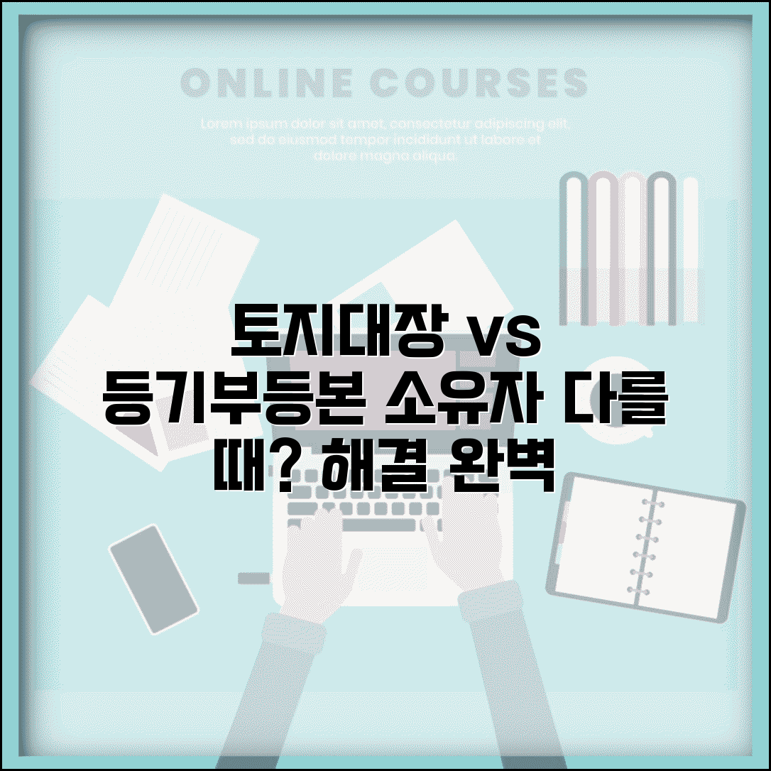 토지대장 등기부등본 소유자 불일치 | 소유자 차이 발생 시 대응법