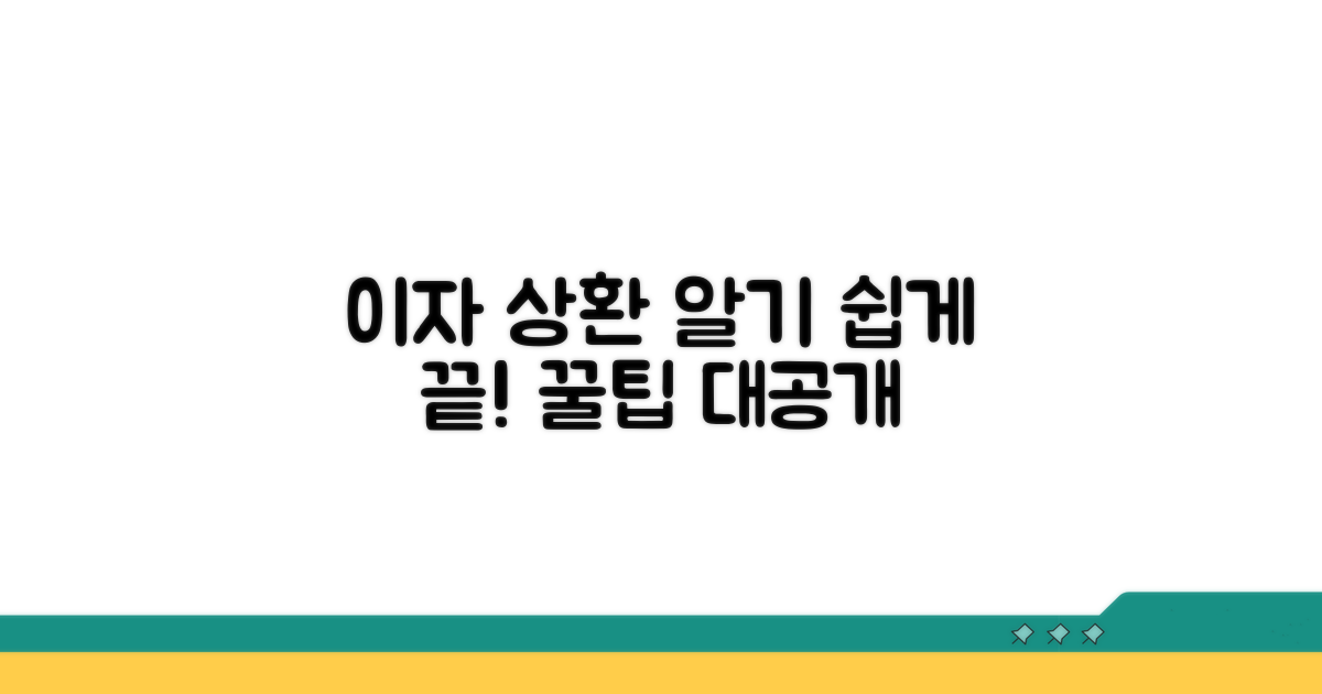 이자 약정과 상환 방법 명확히
