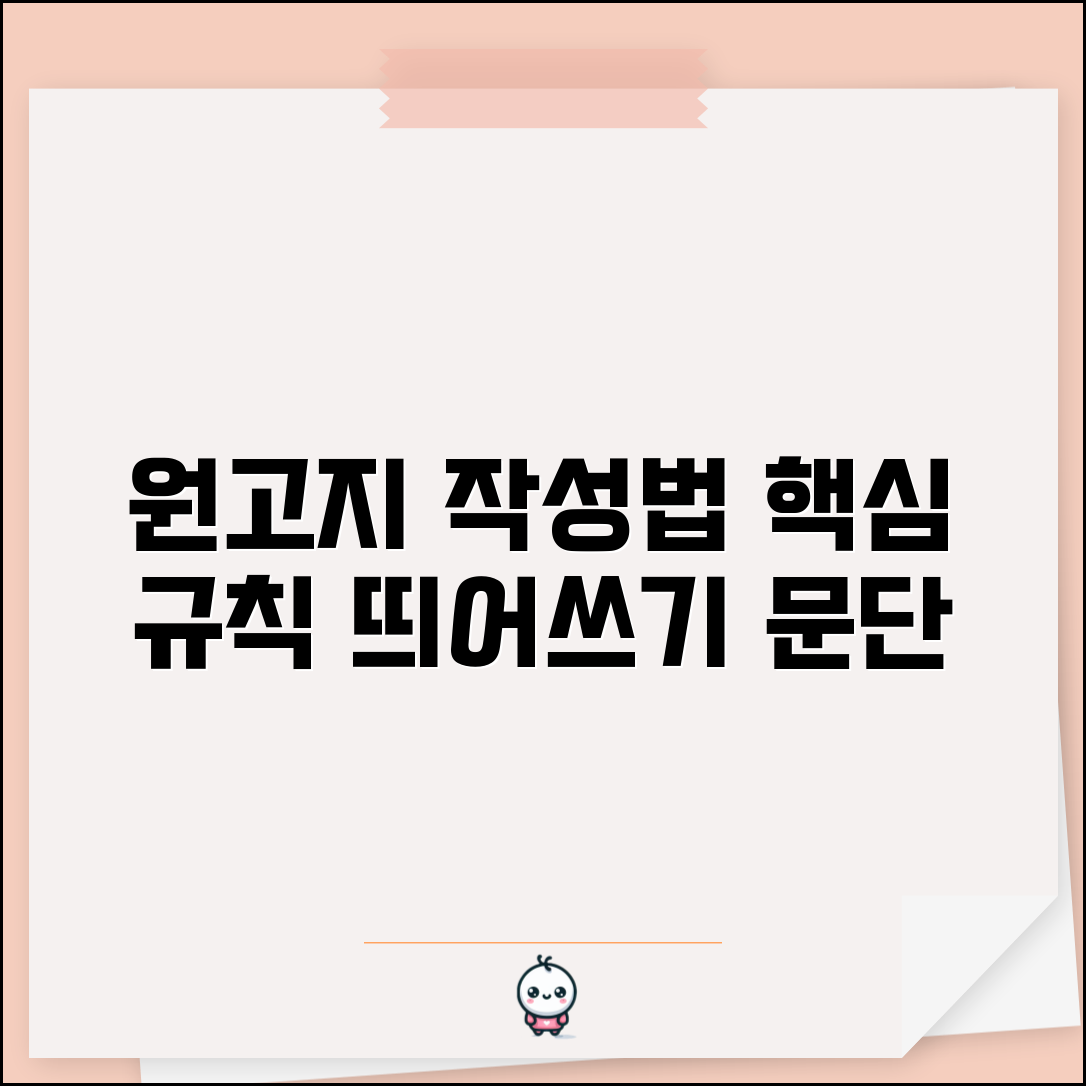 원고지 쓰는 법 규칙과 격식 | 띄어쓰기부터 문단 나누기까지 정확한 원고 작성법
