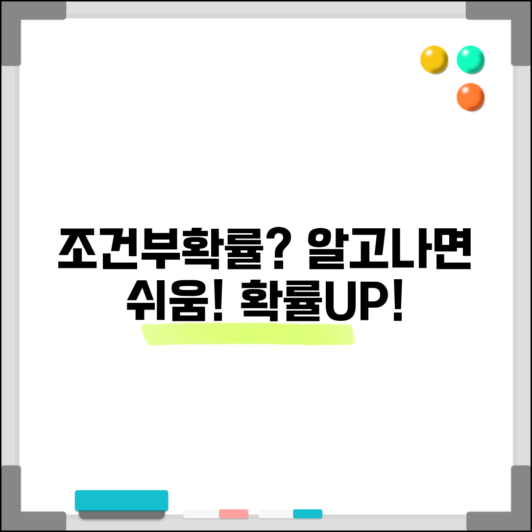조건부확률 통계 개념 | 특정 사건 발생 조건 하에서 다른 사건 발생 확률