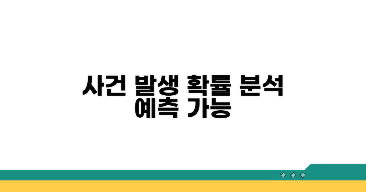 특정 사건 발생 시 확률 분석