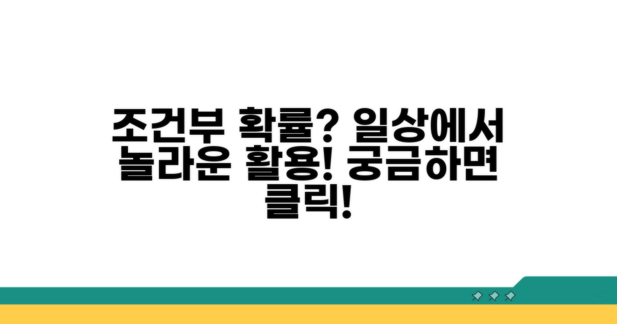 실생활 속 조건부확률 활용 사례