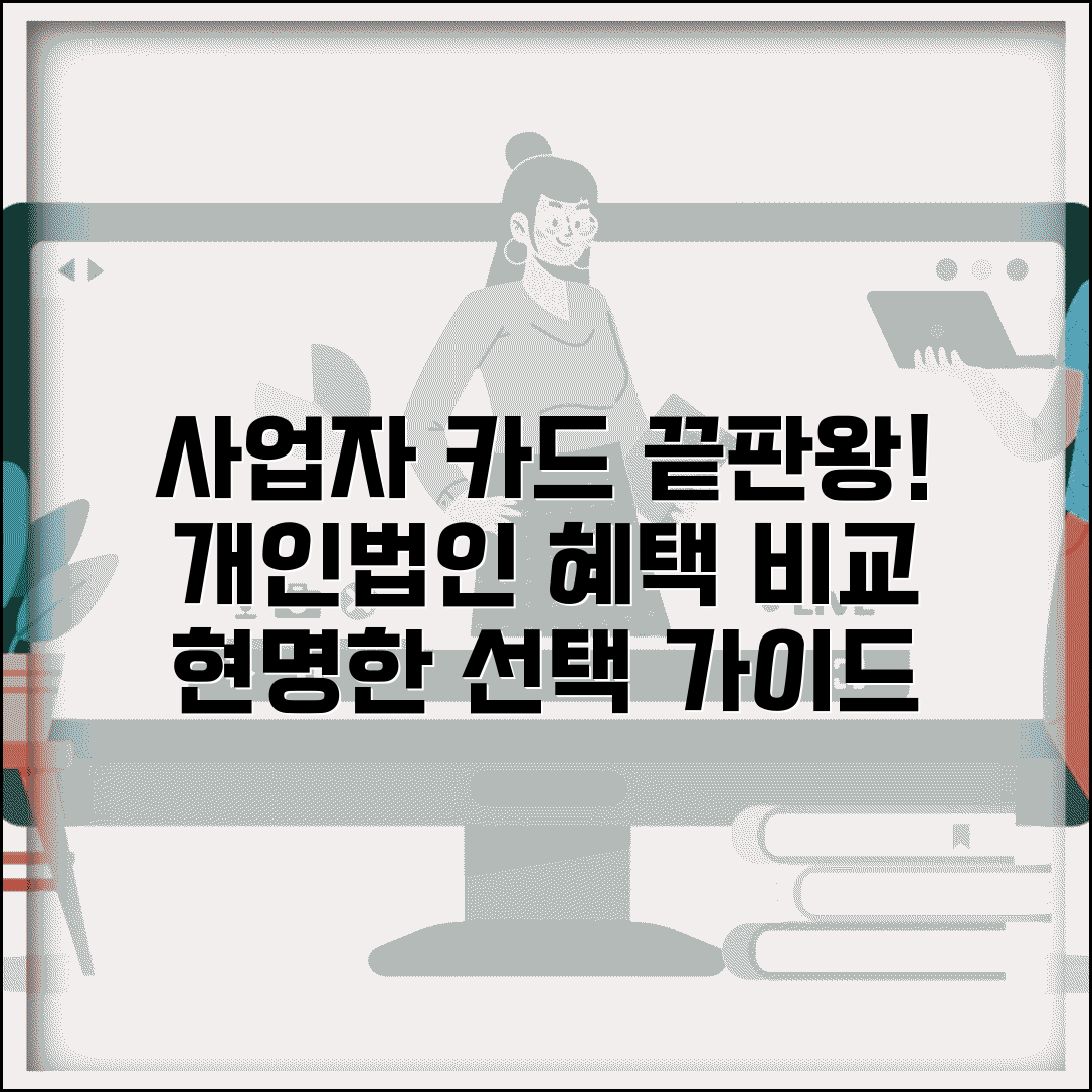 개인사업자 카드 추천과 법인카드 비교 선택 가이드