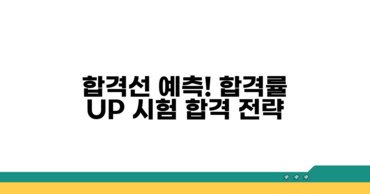 시험 합격률과 합격선 예측