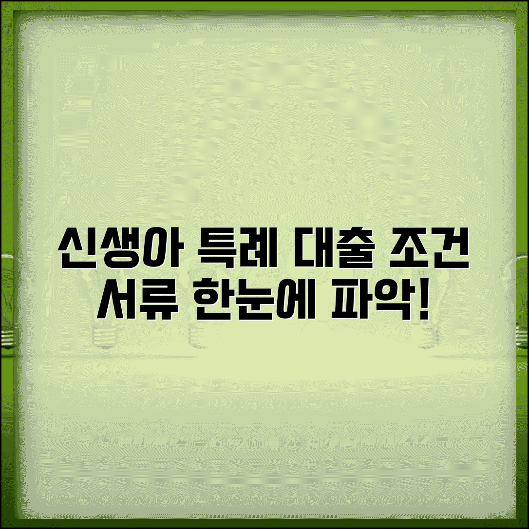 신생아 특례 대출 신청 조건과 필수 서류 절차