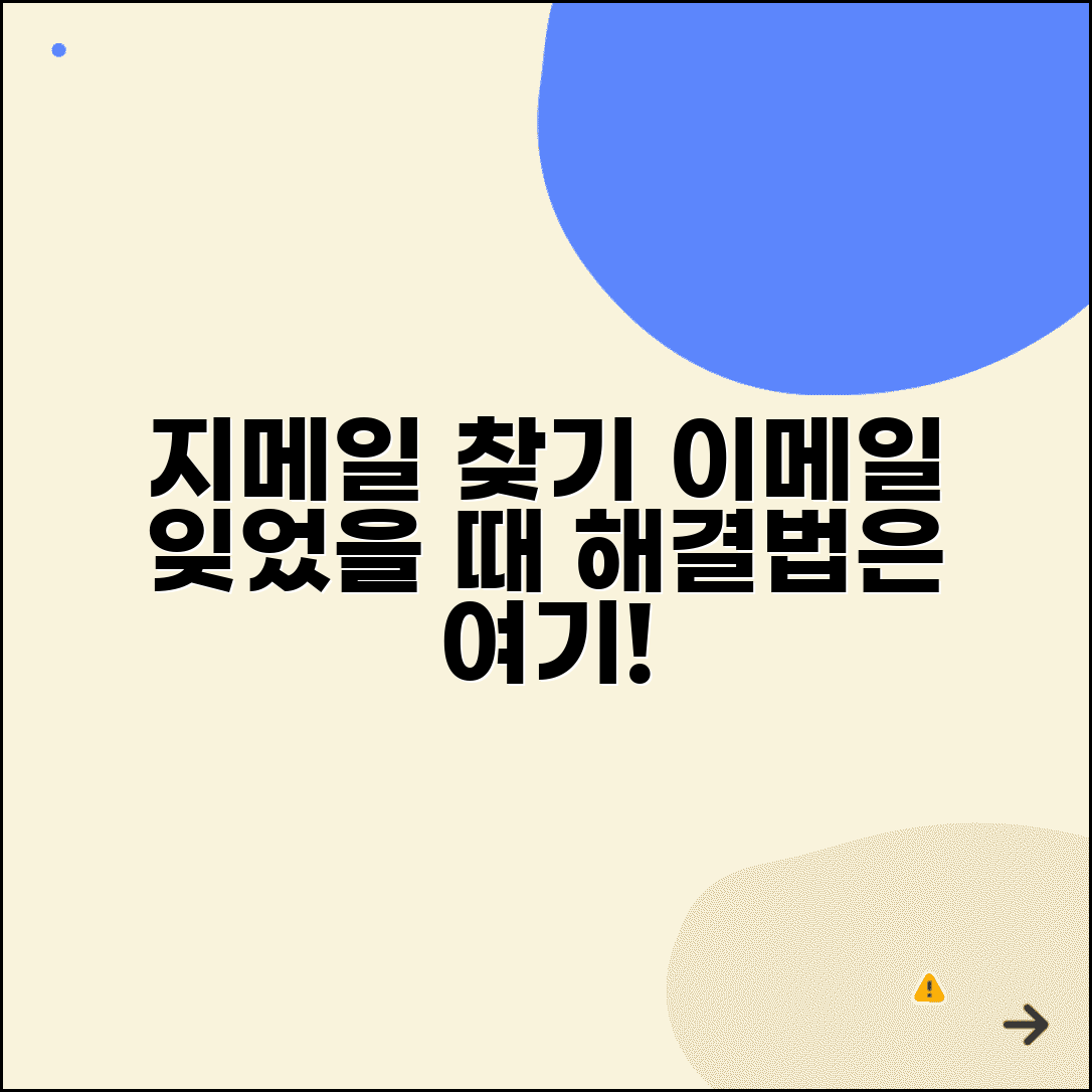 지메일 계정 찾기 방법과 잊어버린 이메일 확인법
