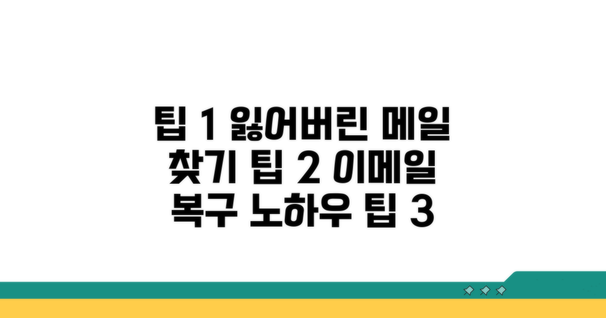 잃어버린 이메일 더 찾는 팁