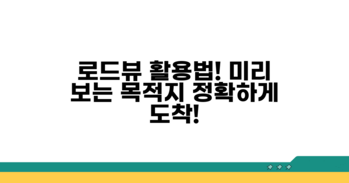 로드뷰로 목적지 미리 보는 법