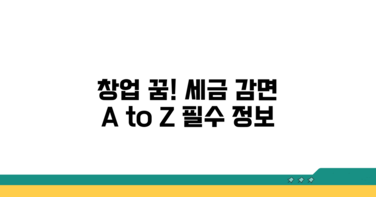창업 꿈을 위한 세액 감면 A to Z