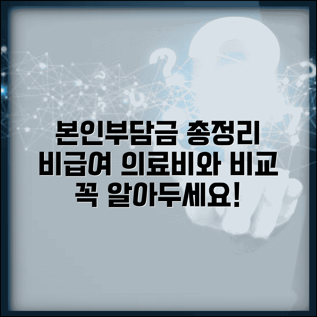 본인부담금 비급여 항목 총정리 | 본인부담금과 비급여 의료비 차이점 비교