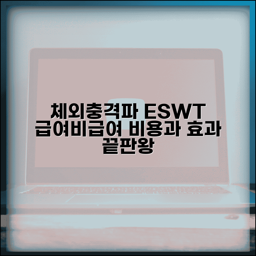 체외충격파 ESWT 급여 비급여 구분 | 족저근막염 석회성건염 실손 비용과 효과 총정리