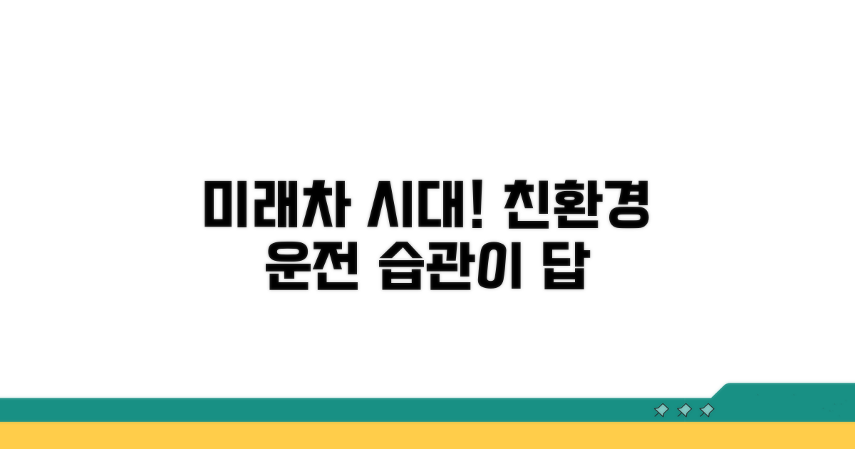 미래차 시대, 친환경 운전 습관