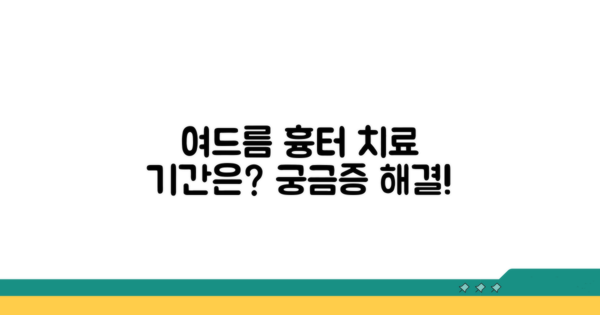 여드름 흉터 치료 기간, 얼마나 걸릴까?