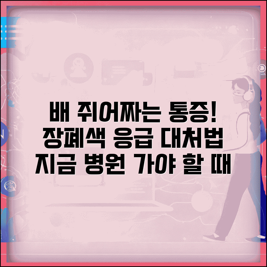 배 쥐어짜는 통증 장폐색, 복통 응급 증상과 대처법 | 원인, 진단, 자가 진단 및 병원 방문 시기