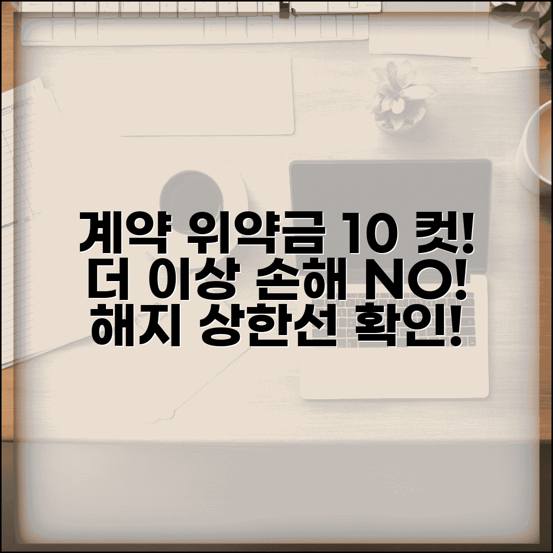 계약 취소 위약금 한도 10% | 계약 해지 위약금 상한선