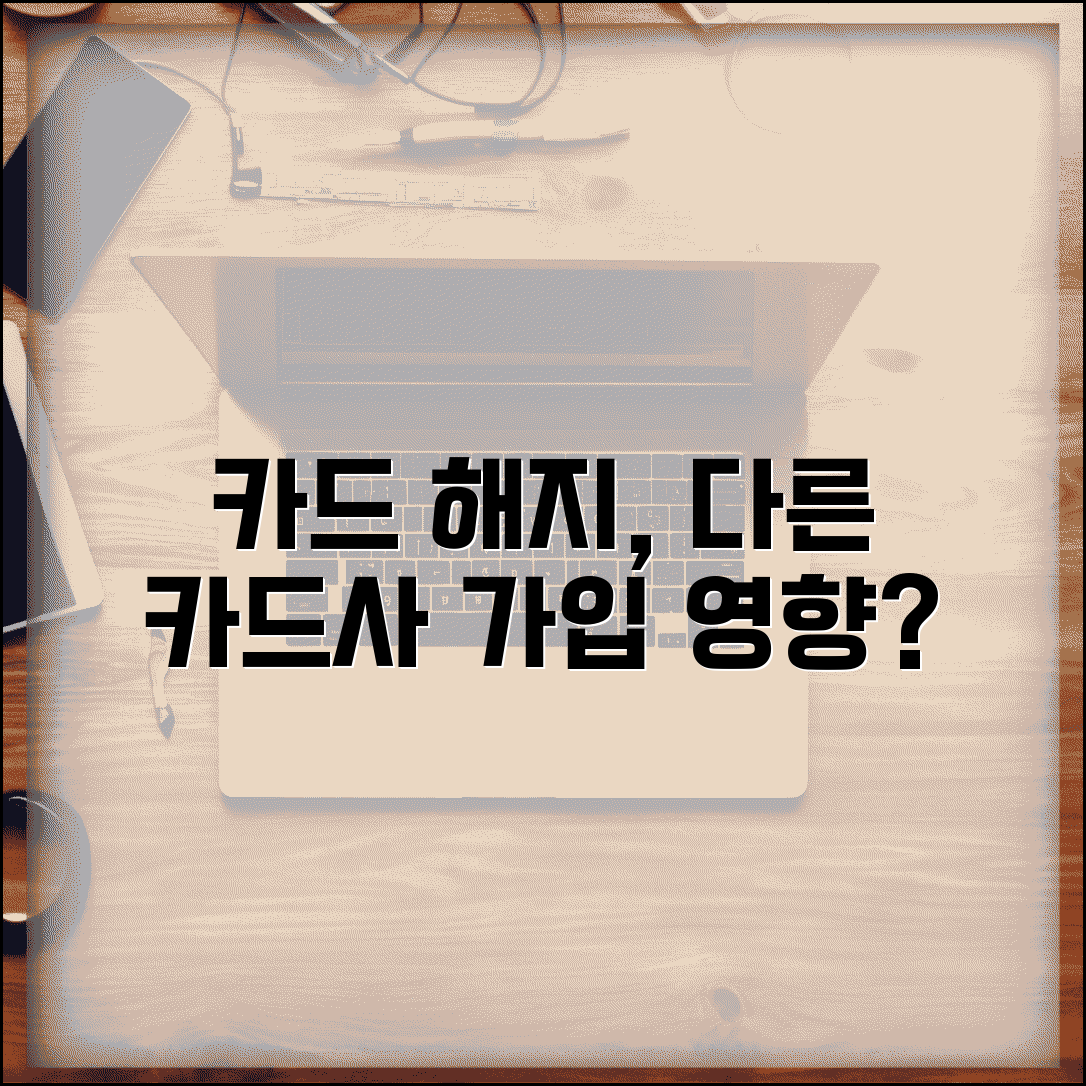다른 카드사 가입 영향 | 특정 카드 해약이 타사 가입에 미치는 영향