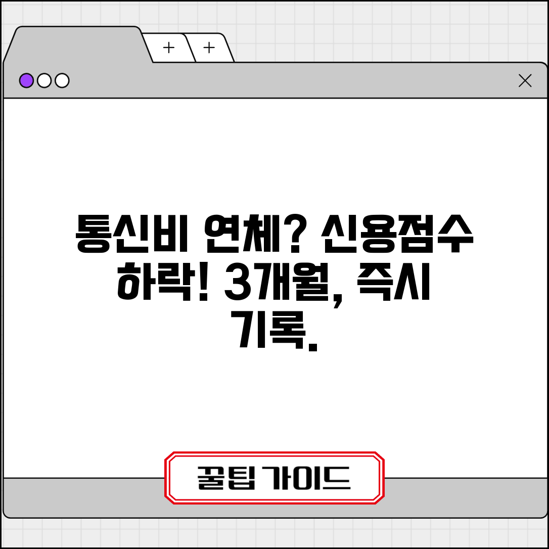 통신비 연체 신용정보 | 통신요금 3개월 연체시 신용정보원 연체 등록