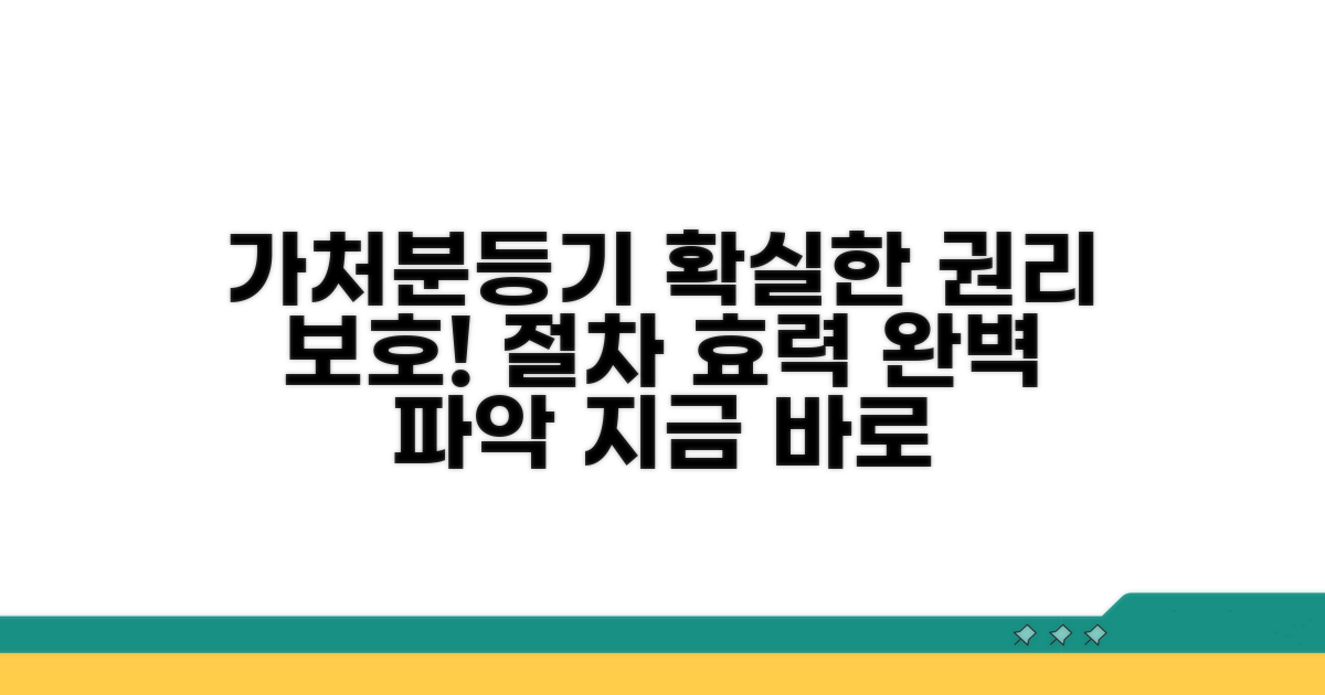 가처분등기 절차와 효력 이해