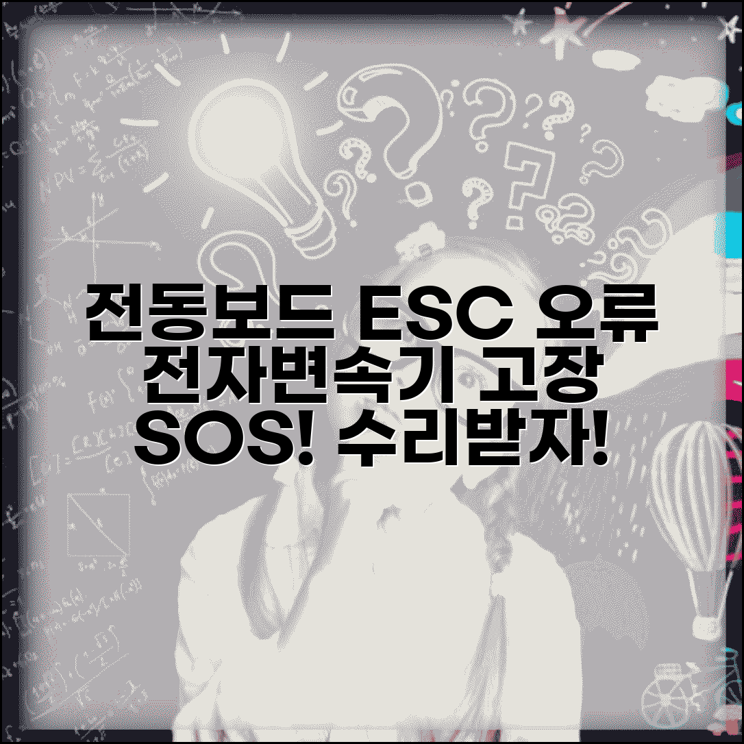 전동 스케이트보드 ESC 오류 | 전동보드 전자변속기 고장