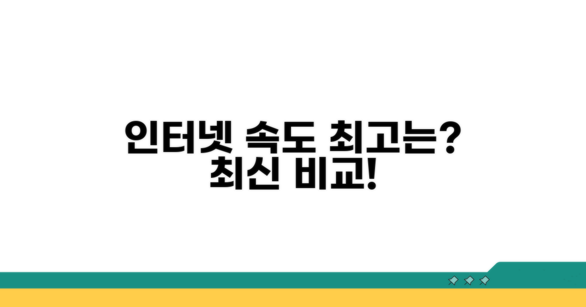 인터넷 속도, 무엇이 가장 빠를까?