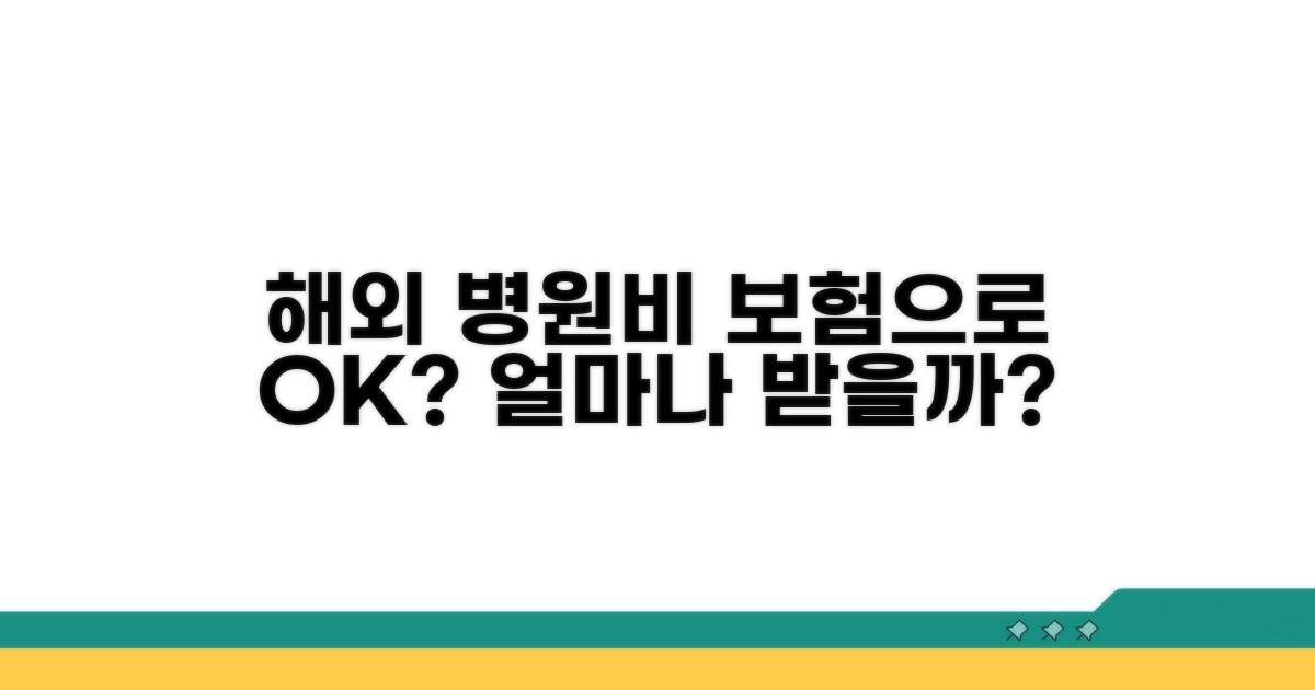 해외 병원비, 보험으로 얼마나 받을까?