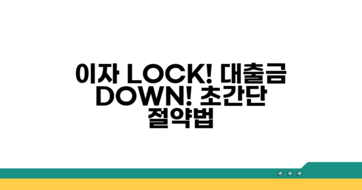 대출 후 이자 절약 꿀팁