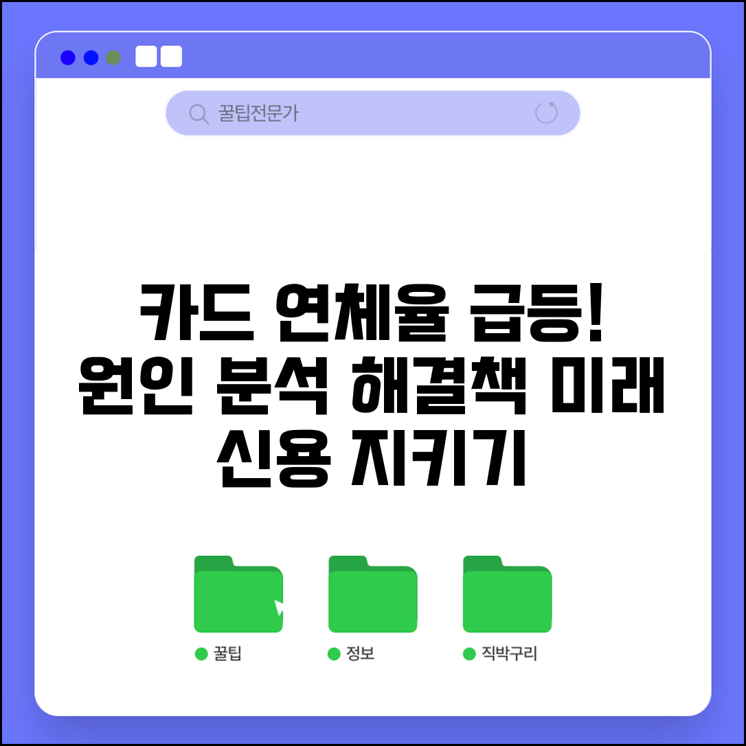카드 연체율 상승 | 신용카드 연체율 증가 원인과 대응