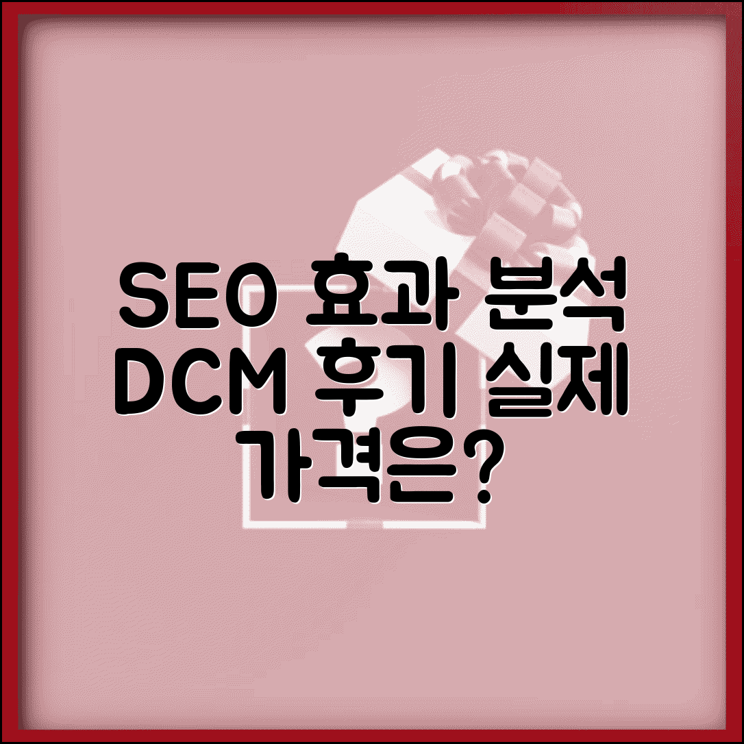 SEO최적화 디씨엠 서비스 후기 | 실제 효과와 가격 분석