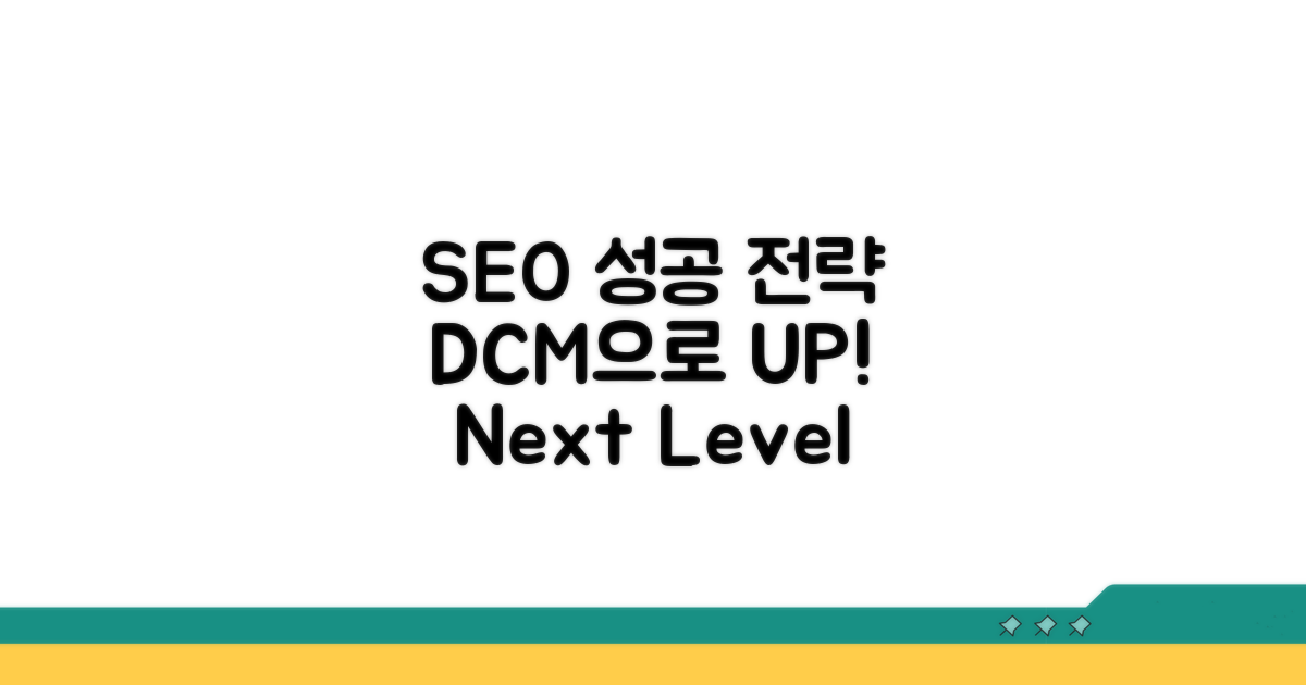 SEO, 디씨엠으로 성공 전략!