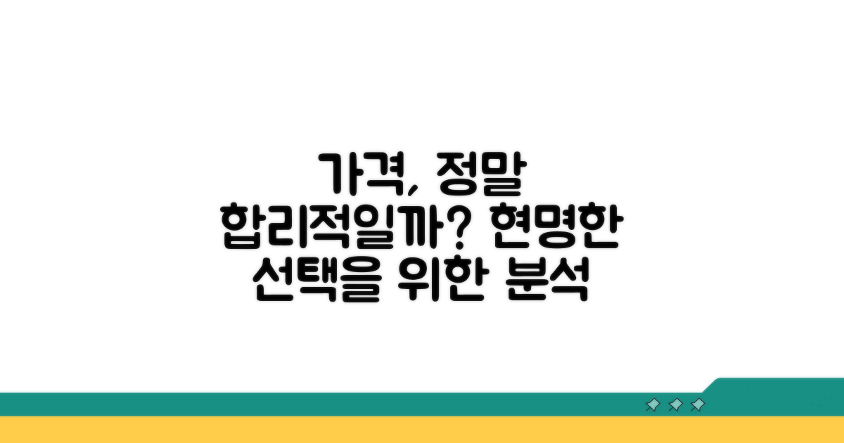 가격 분석, 합리적일까?