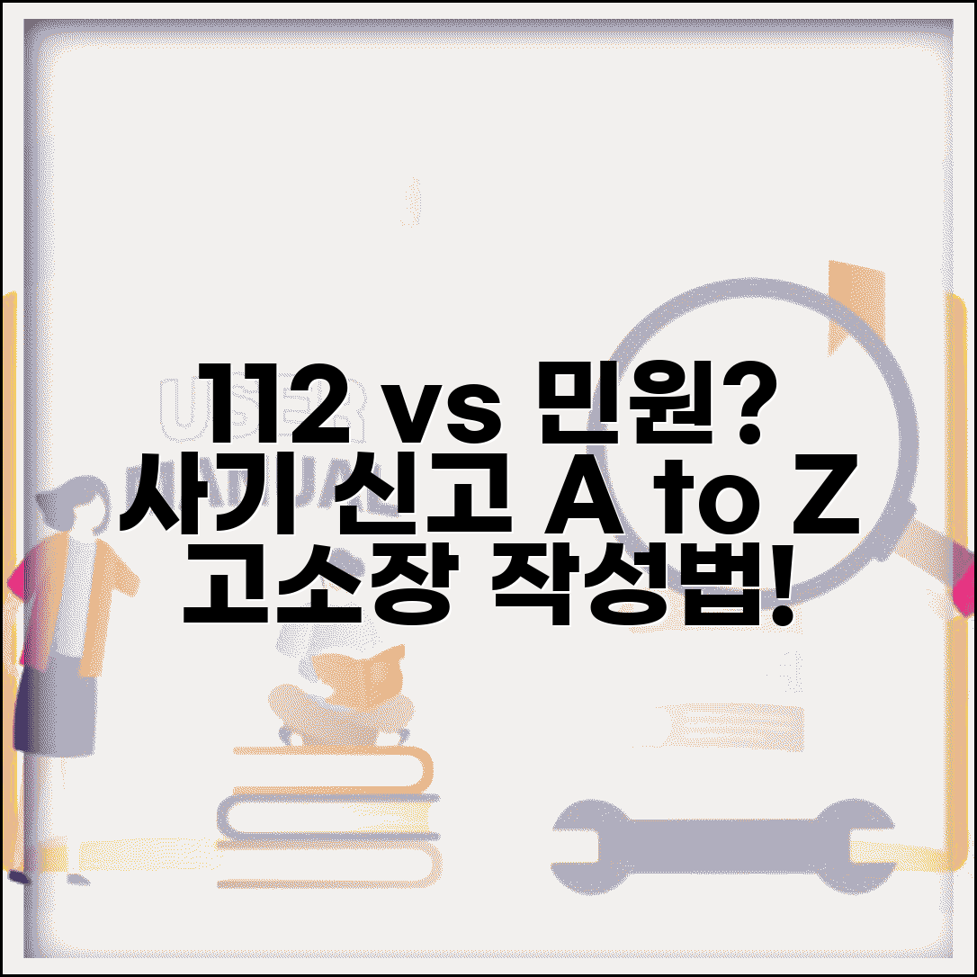 사기 당했는데 112 vs 민원 어디 신고할지 | 고소장 작성법