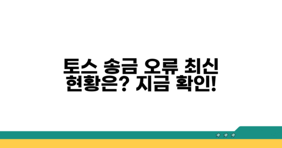 토스 송금 오류, 어디까지 왔니?
