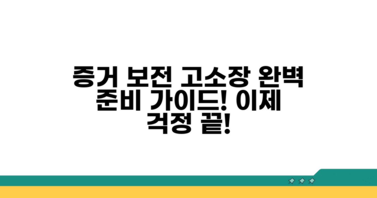 문자 증거 보전, 고소장 준비 방법