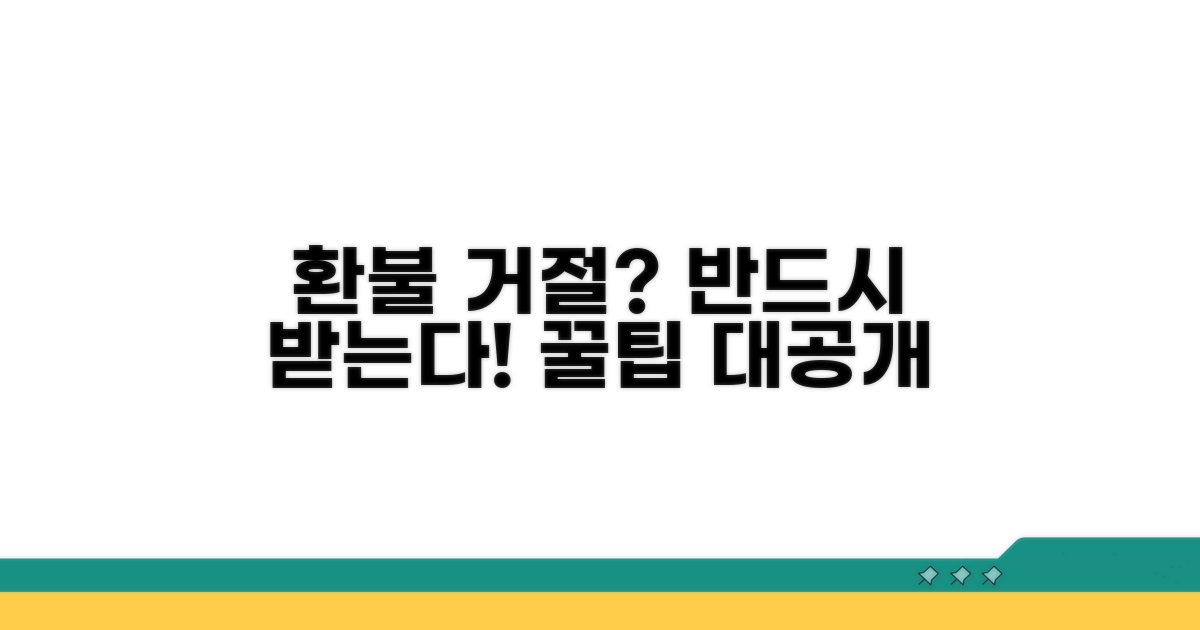 환불 거절 시 대처 방법과 꿀팁
