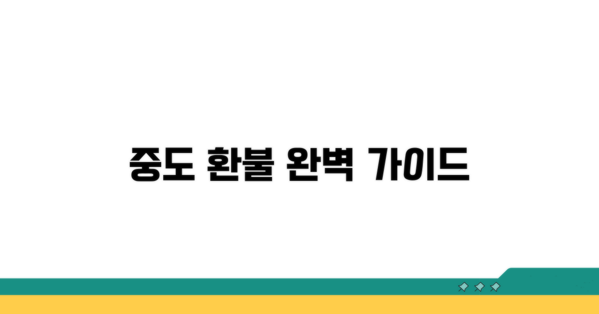 중도 환불 신청, 절차 완벽 가이드