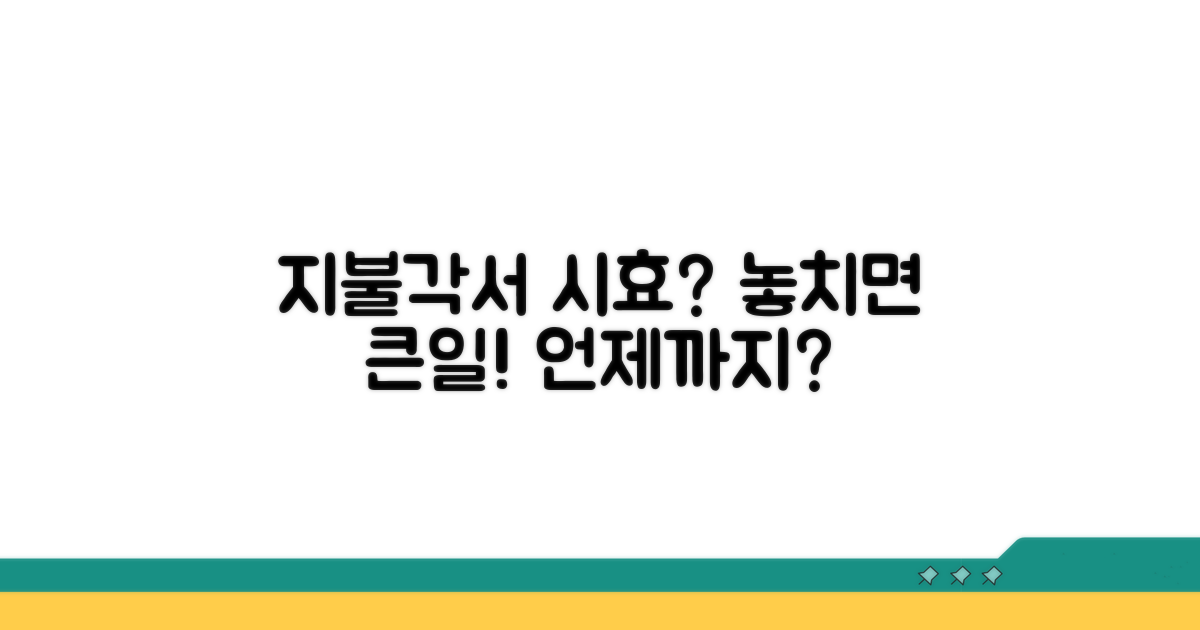 지불각서 시효, 언제까지 유효할까?