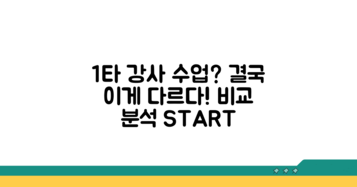 1타 강사 수업, 뭐가 다를까?