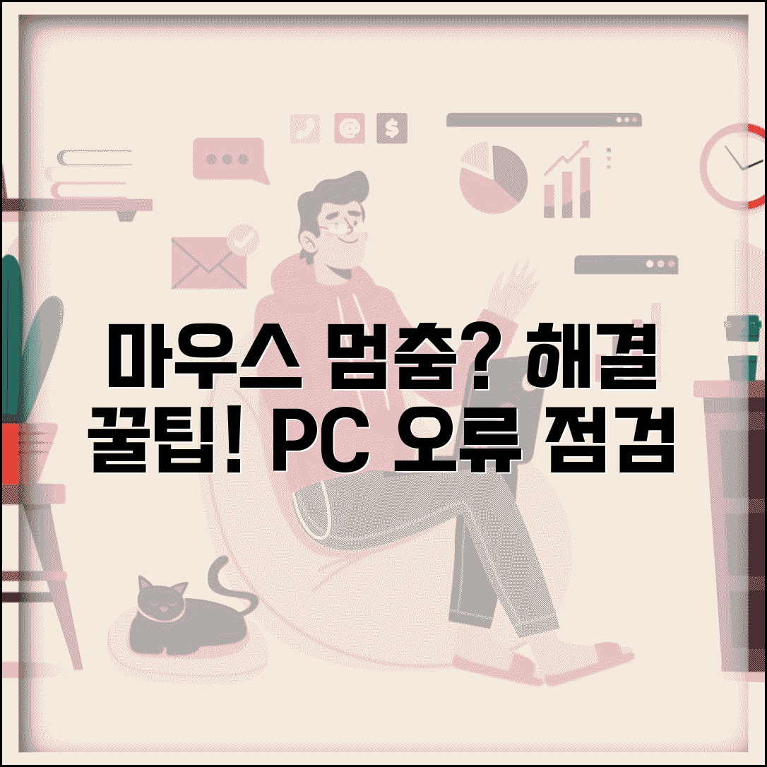 마우스 커서 움직이지 않음 | 마우스 포인터 멈춤 해결 방법 | PC 오류 점검 및 설정