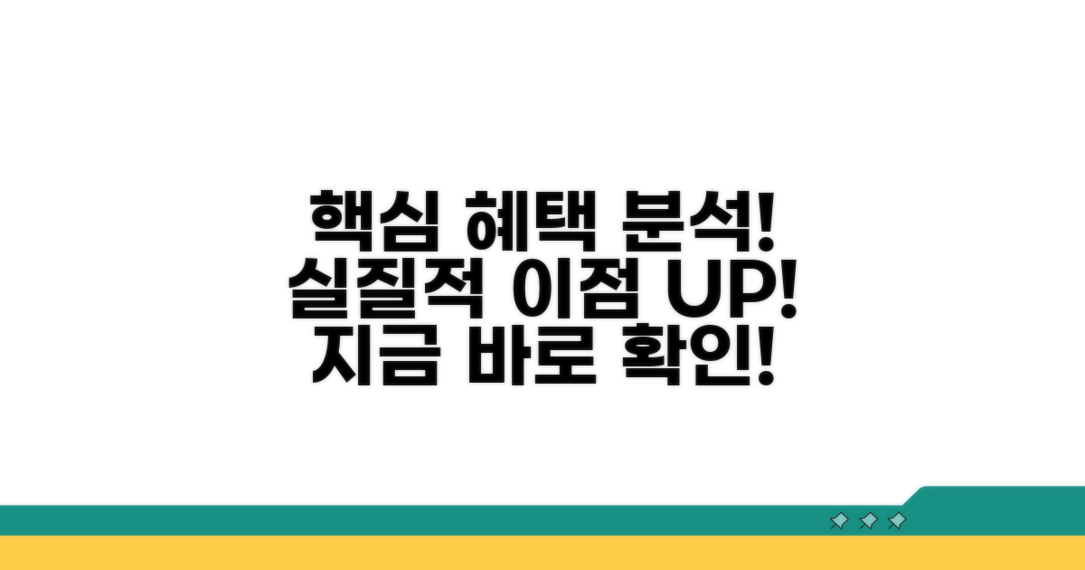 지원 혜택과 실질적 이점 파악