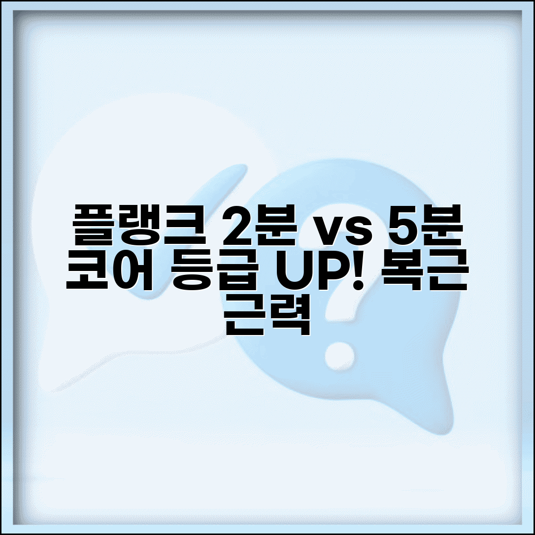 플랭크 버티기 2분 vs 5분 코어 등급 | 복근 근력 향상 플랭크 시간별 효과 비교