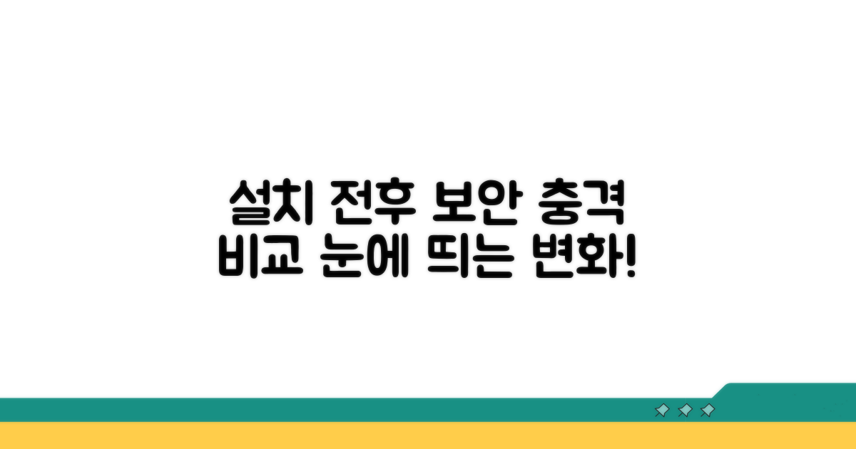 설치 전후 보안 변화 비교