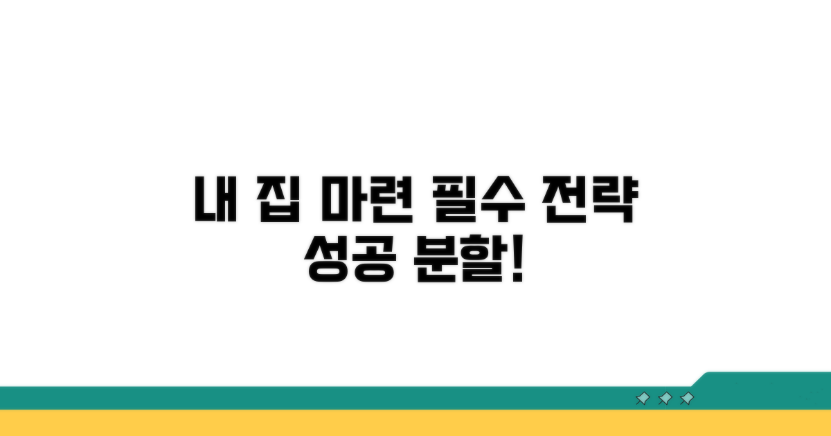 분할 조건, 내 집 마련 희망 전략